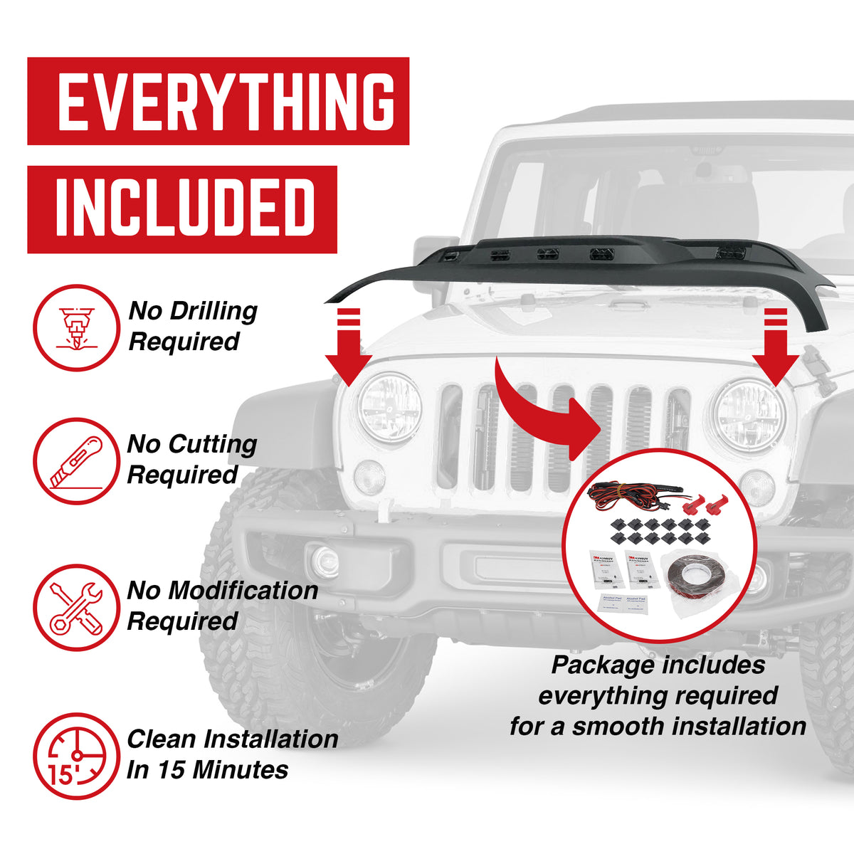 AMERICAN MODIFIED Protector for 18-23 Jeep Wrangler JL & Gladiator JT(For Parts)