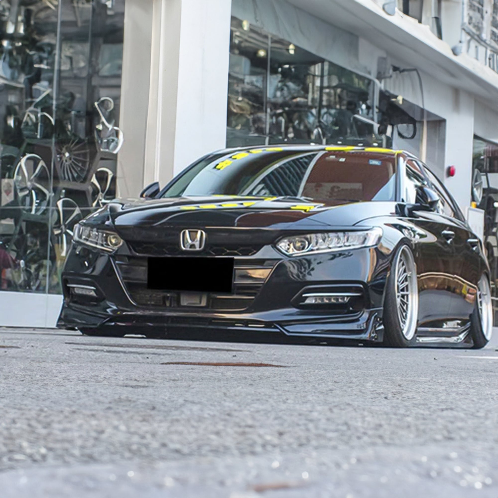 AMERICAN MODIFIED 18-20 Honda Accord Aerodynamic Front Spoiler, Black(For Parts) - VMInnovations