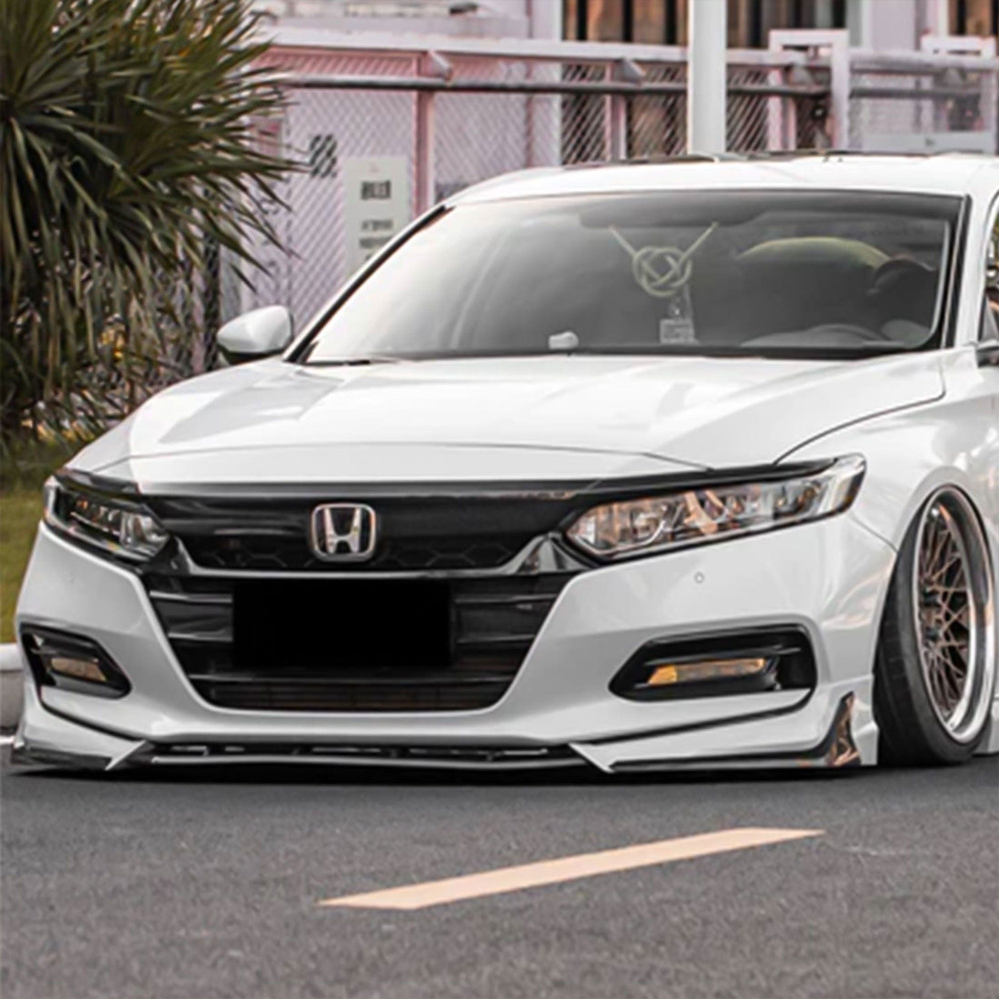 AMERICAN MODIFIED 2018 to 2020 Honda Accord Aerodynamic Front Lip Spoiler, White - VMInnovations