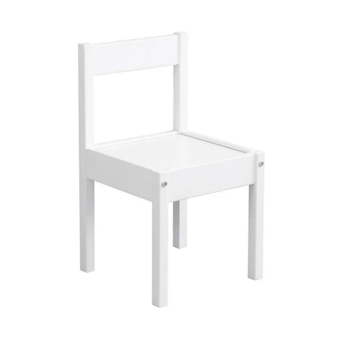 PJ Wood Kids Chair with Top Rail Back Support for Ages 1-5 Years Old (Set of 2) - VMInnovations