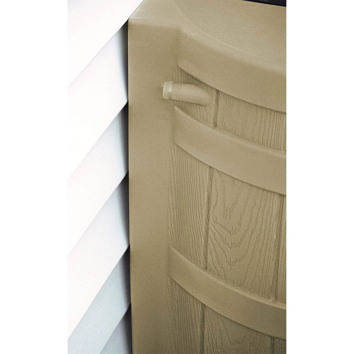 Good Ideas Rain Wizard 50 Gallon Plastic Barrel Water Collector, Khaki (3 Pack) - VMInnovations
