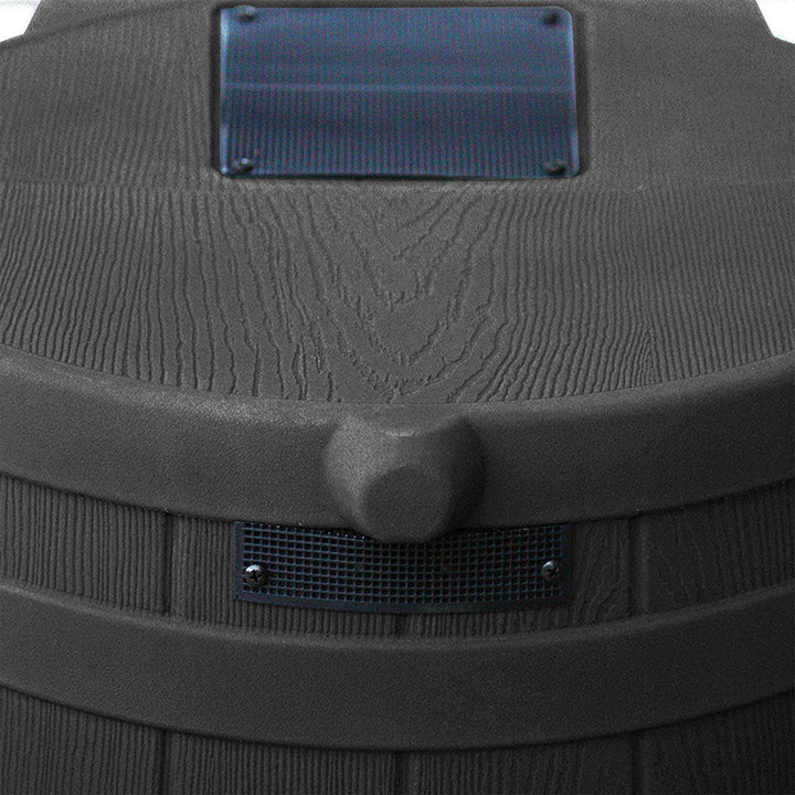 Good Ideas Rain Wizard 50 Gallon Plastic Barrel Water Collector, Black (4 Pack) - VMInnovations