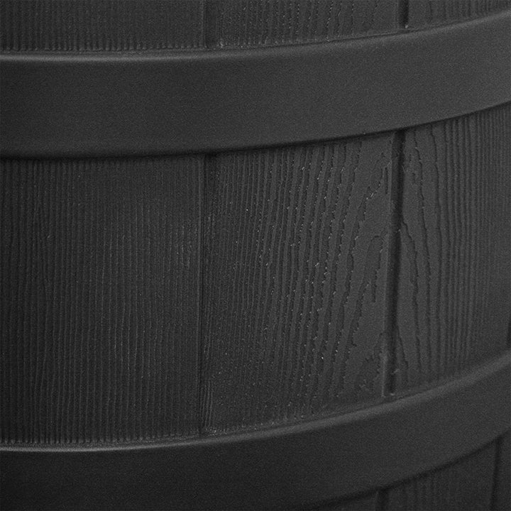 Good Ideas Rain Wizard 50 Gallon Plastic Barrel Water Collector, Black (4 Pack) - VMInnovations