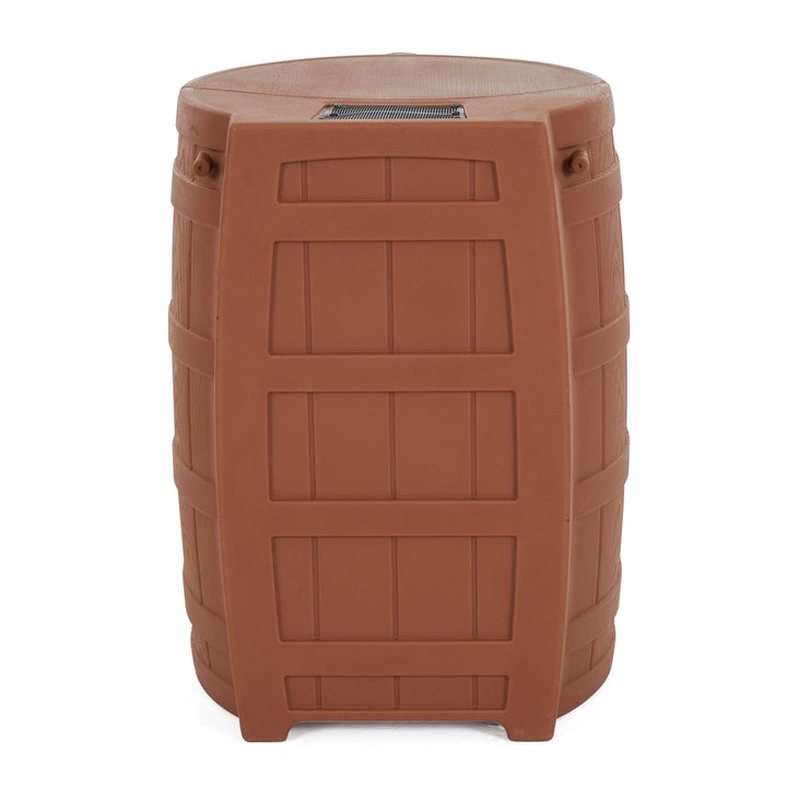 Good Ideas Rain Wizard Storage 50 Gallon Rain Barrel, Terra Cotta, (2 Pack) - VMInnovations