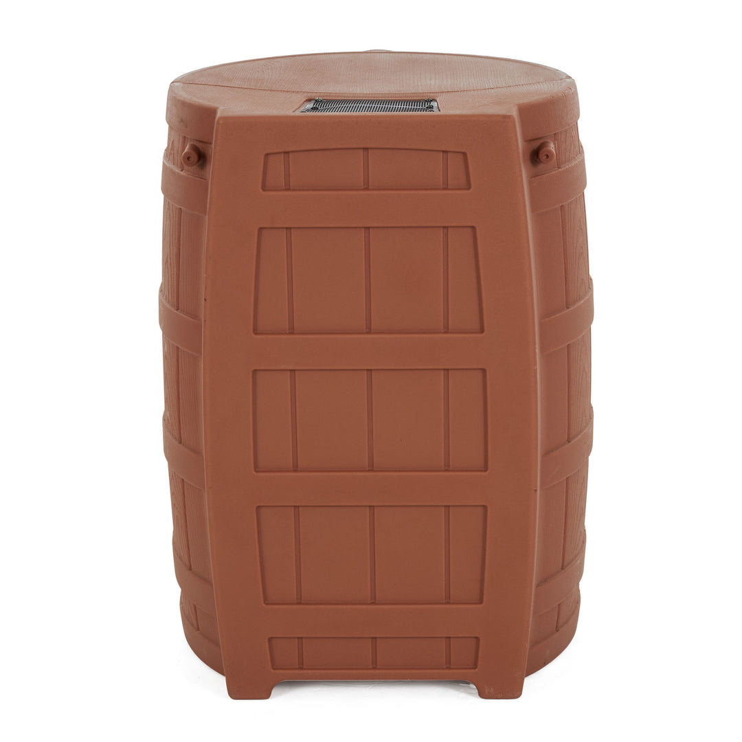 Good Ideas Rain Wizard Storage 50 Gallon Rain Barrel, Terra Cotta, (3 Pack) - VMInnovations