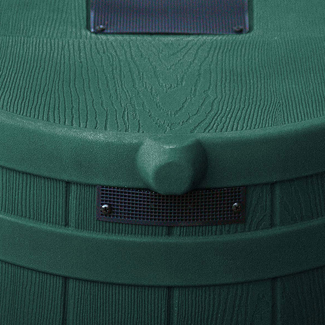 Good Ideas Rain Wizard Water Storage 50 Gallon Capacity Barrel, Green, (2 Pack) - VMInnovations