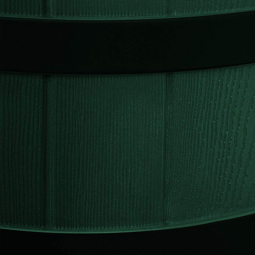 Good Ideas Rain Wizard Wood Rain Barrel with Darkened Ribs, Green, (2 Pack) - VMInnovations