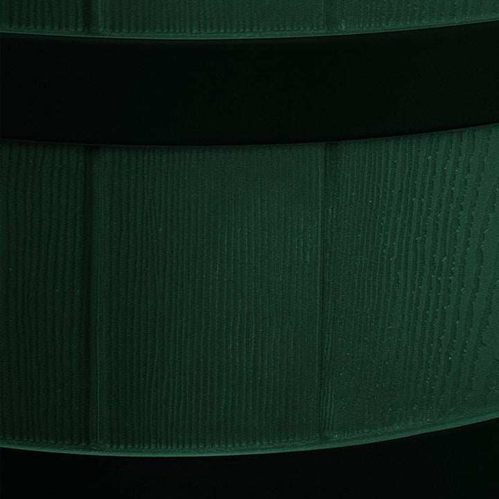 Good Ideas Rain Wizard Wood Rain Barrel with Darkened Ribs, Green, (2 Pack) - VMInnovations