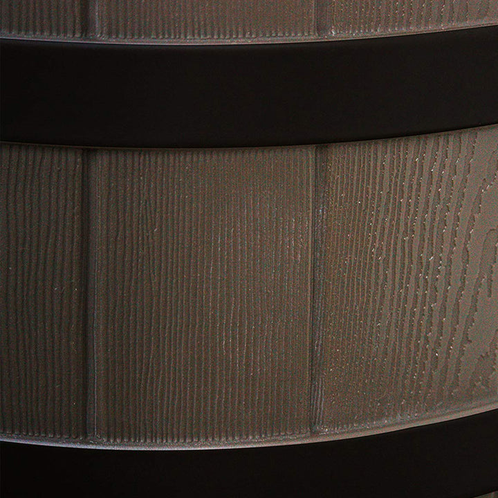 Good Ideas Rain Wizard Wood Rain Water Barrel with Darkened Ribs, Oak, (2 Pack) - VMInnovations