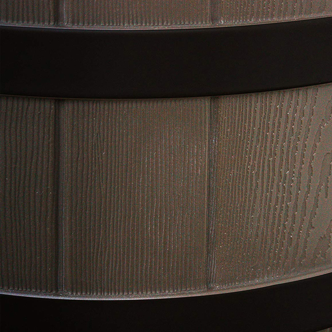 Good Ideas Rain Wizard Wood Rain Water Barrel with Darkened Ribs, Oak, (3 Pack) - VMInnovations