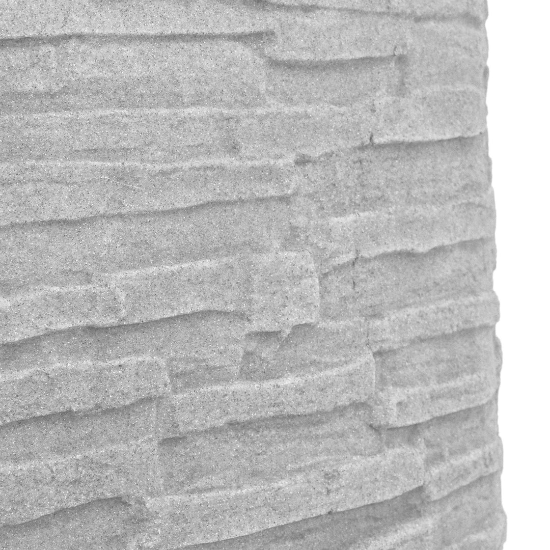 Good Ideas Impressions Riverwalk 50 Gallon Rain Saver, Light Granite (4 Pack) - VMInnovations