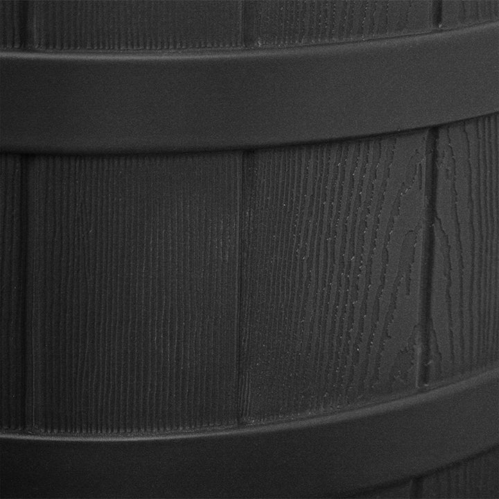 Good Ideas Rain Wizard 40 Gallon Capacity Plastic Rain Barrel, Black (2 Pack) - VMInnovations