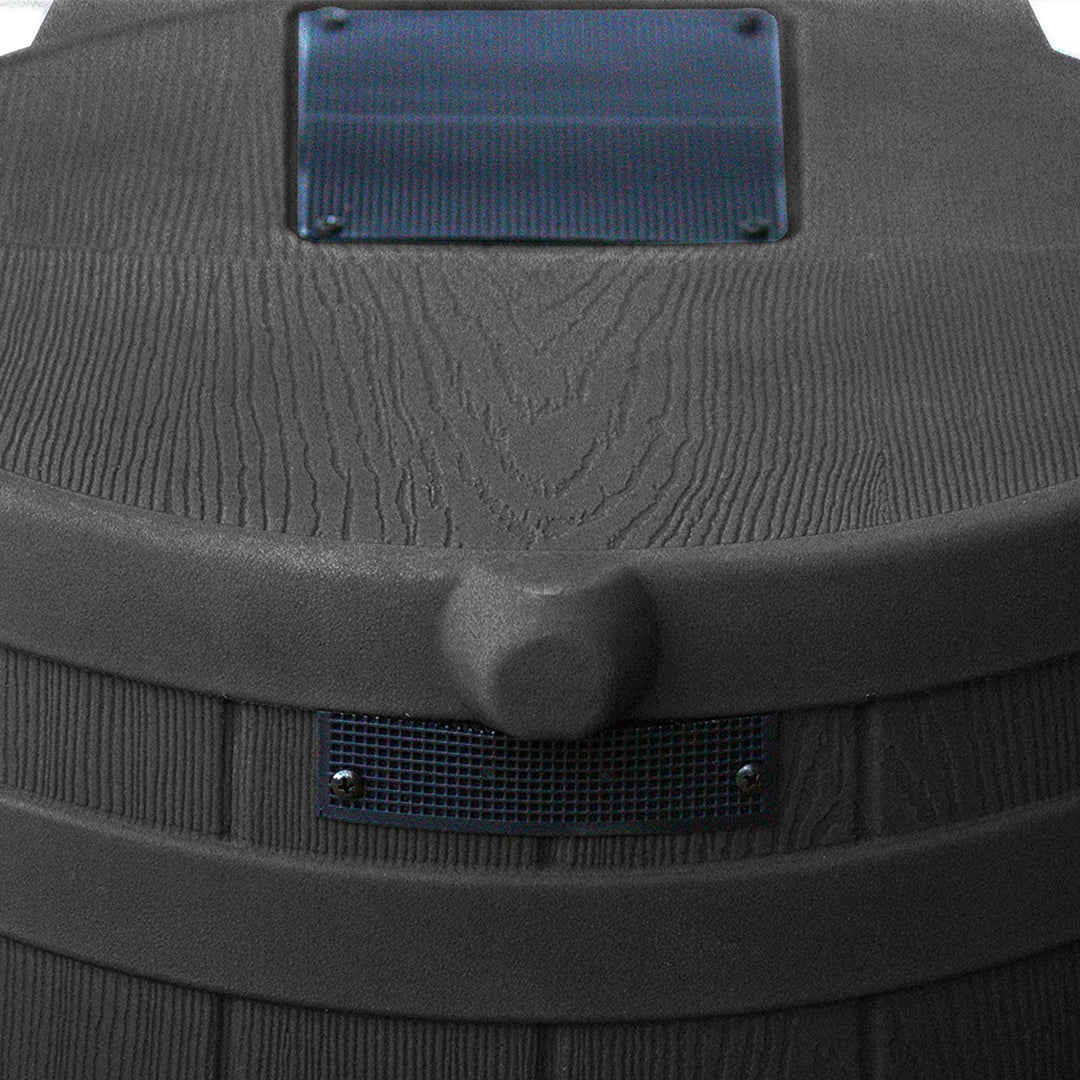 Good Ideas Rain Wizard 40 Gallon Capacity Plastic Rain Barrel, Black (2 Pack) - VMInnovations