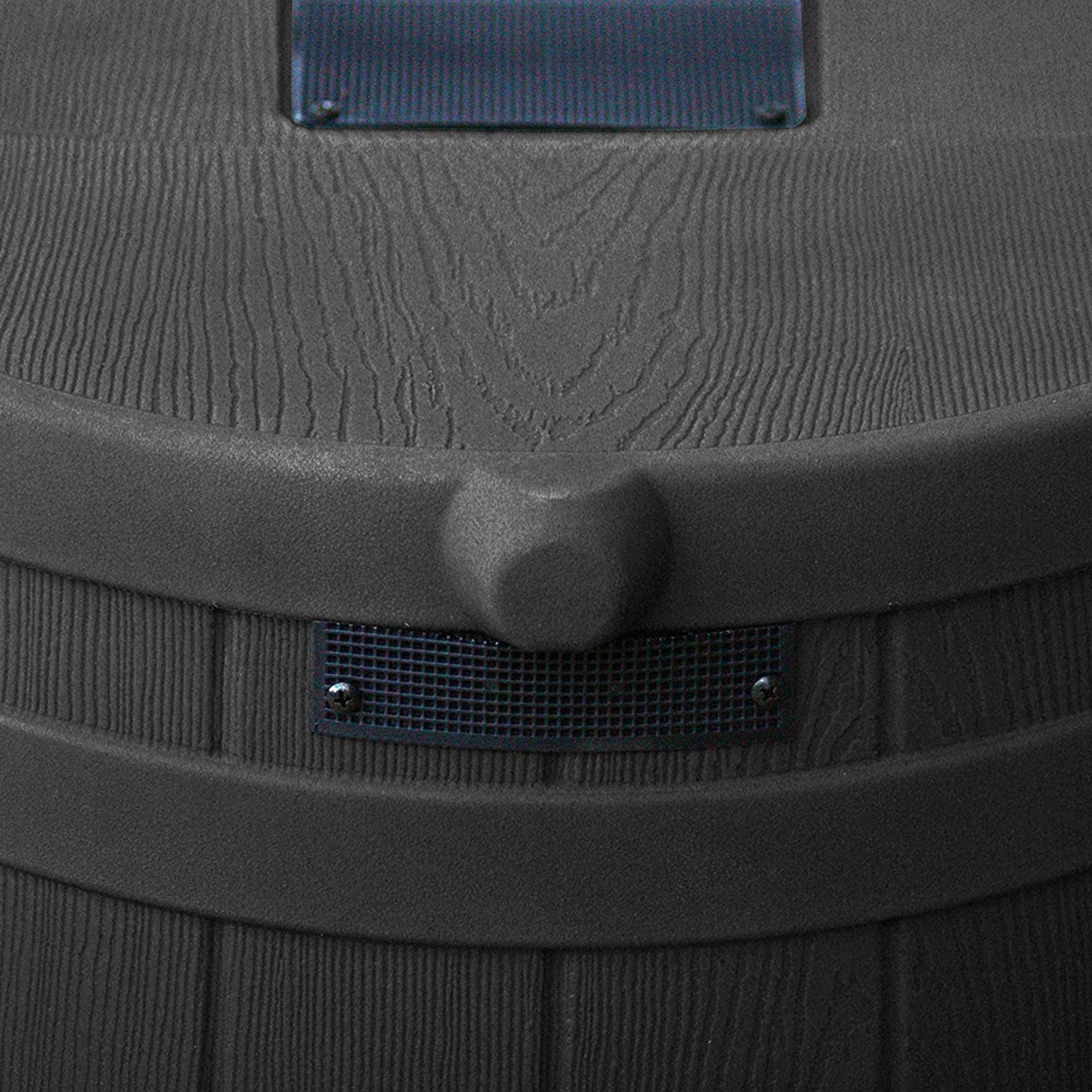 Good Ideas Rain Wizard 40 Gallon Capacity Plastic Rain Barrel, Black (4 Pack)