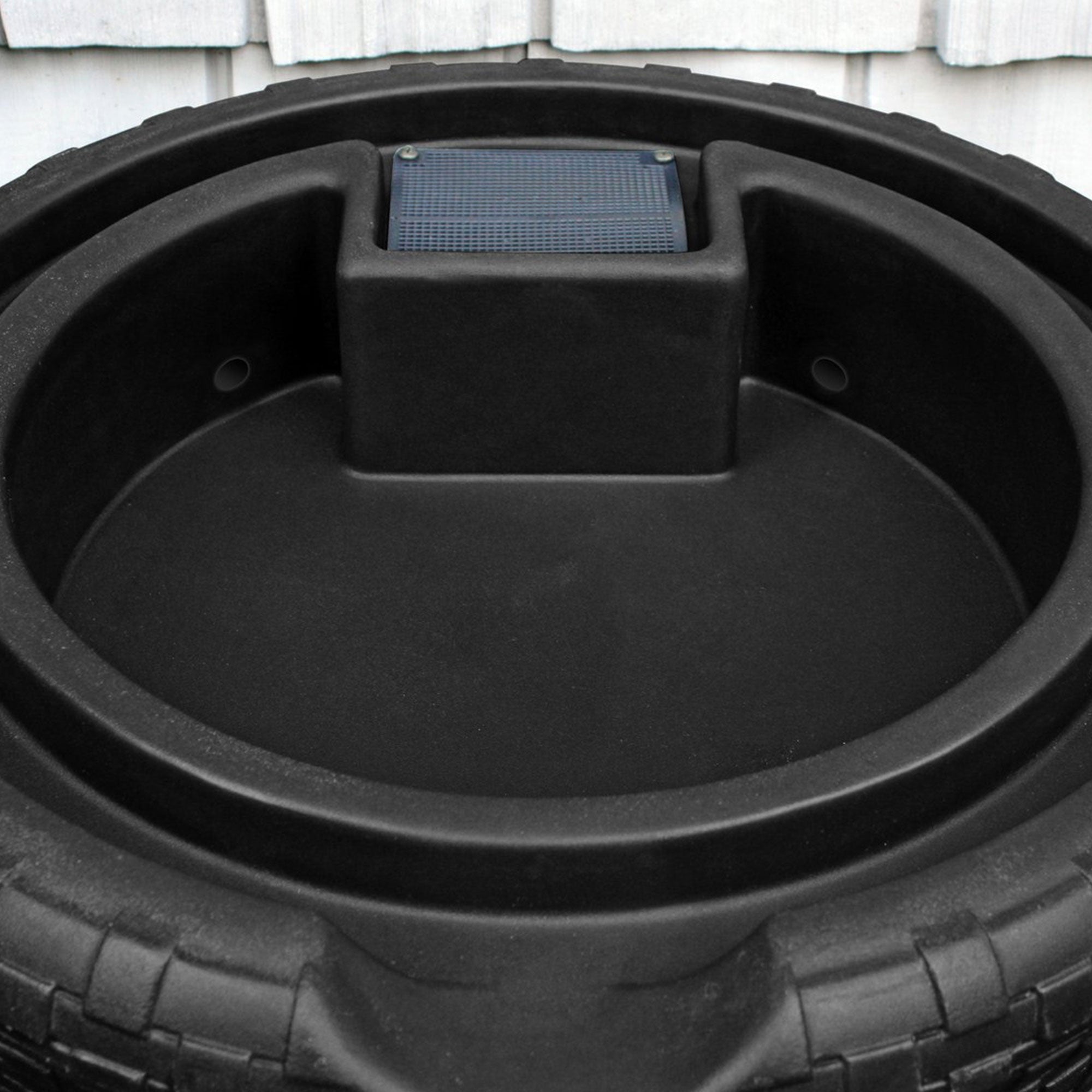 Good Ideas Impressions 50 Gal Nantucket Rain Barrel Planter, Black (2 Pack) - VMInnovations