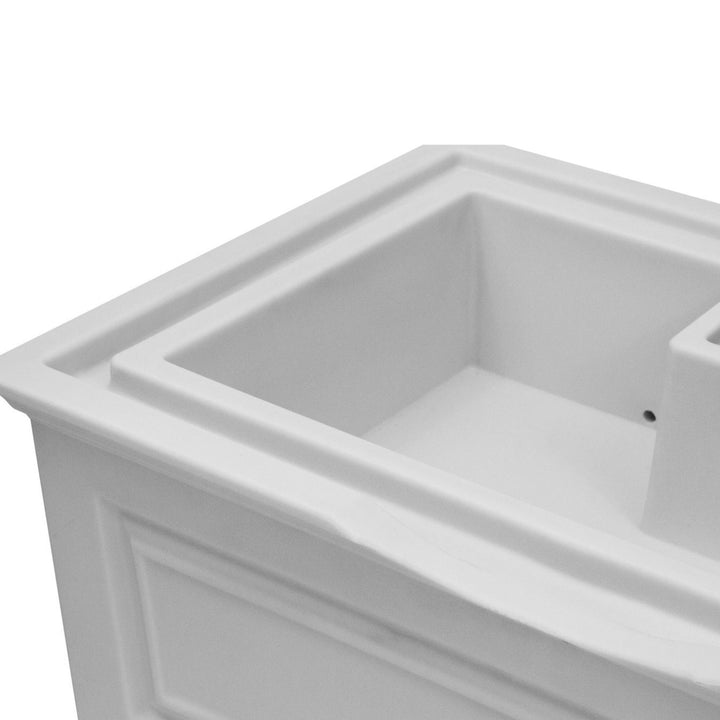 Good Ideas Savannah 42 Gal Flatback Colonial Style Rain Barrel Planter (4 Pack) - VMInnovations