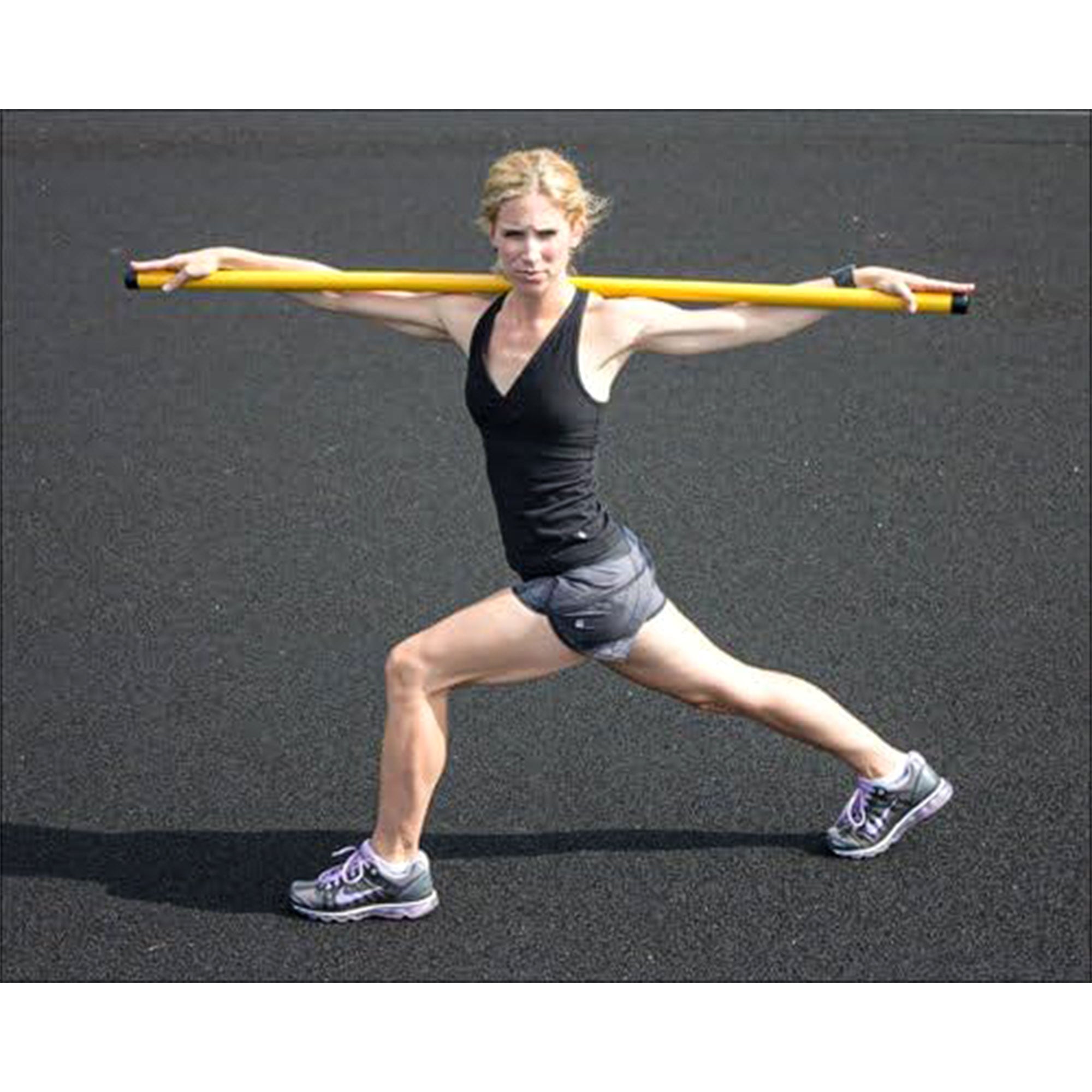 Prism Fitness Unweighted Smart Stick Exercise Equipment for Balance, Yellow - VMInnovations