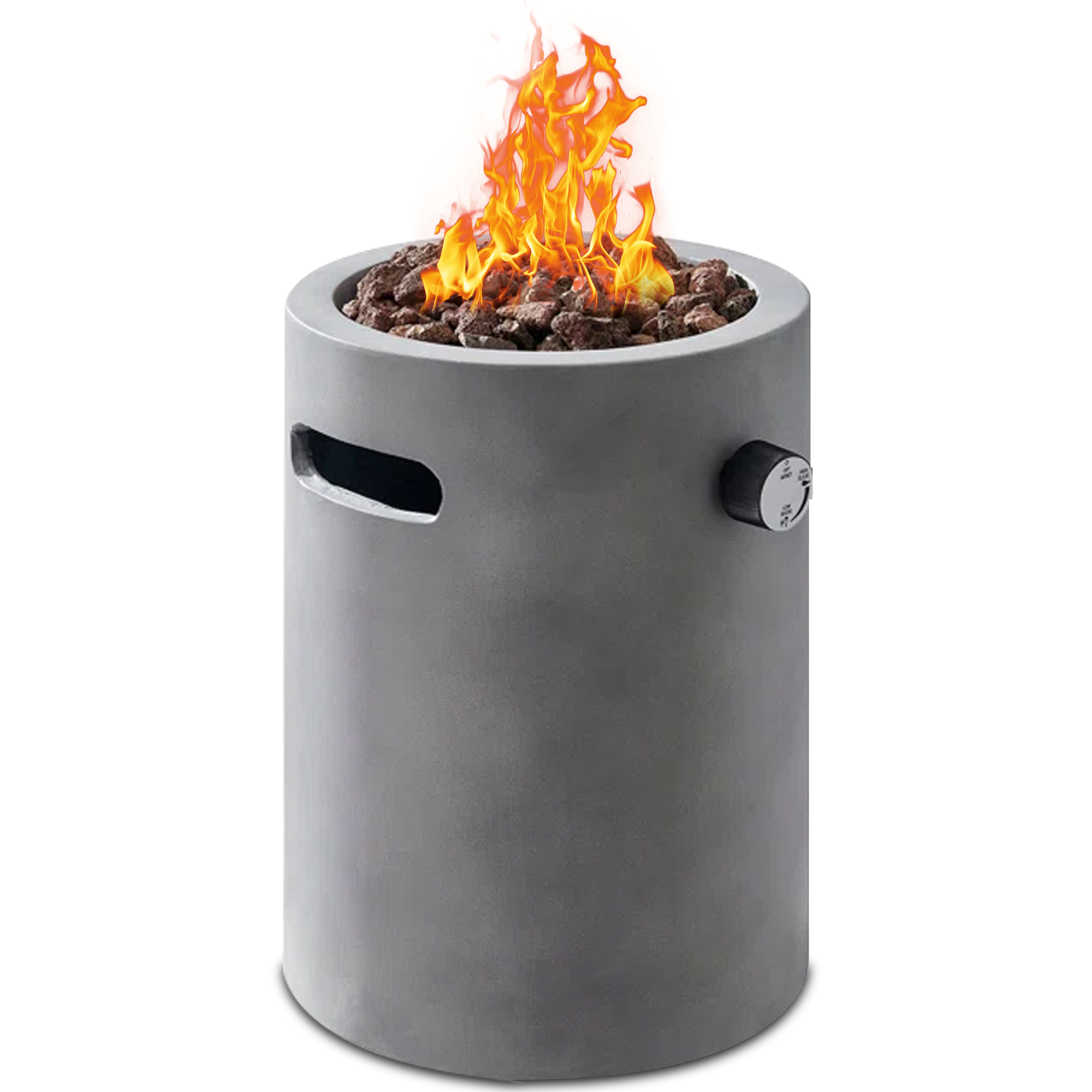 Four Seasons Courtyard 10,000 BTU 10 Inch Round Portable Gas Fire Pit (Open Box) - VMInnovations