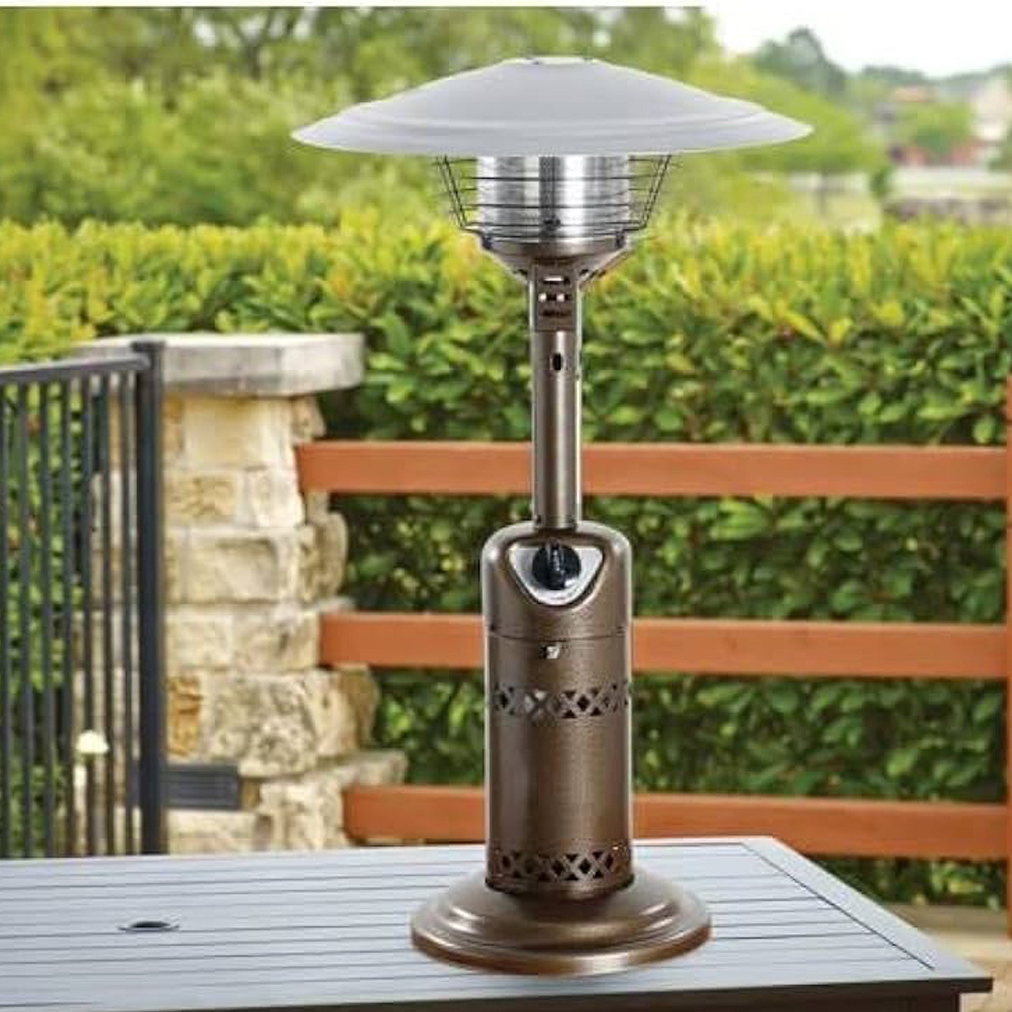 Four Seasons Courtyard 10000BTU Gas Heater Holds 1lb Propane Tank (Open Box) - VMInnovations