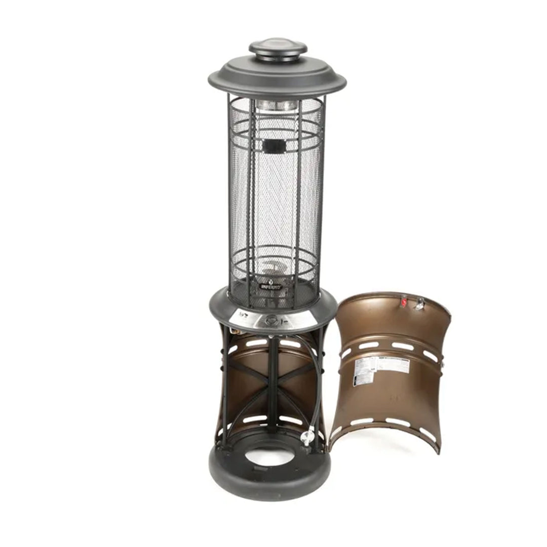 Four Seasons Courtyard Inferno 36,000 BTU Steel Outdoor Patio Heater, Bronze - VMInnovations