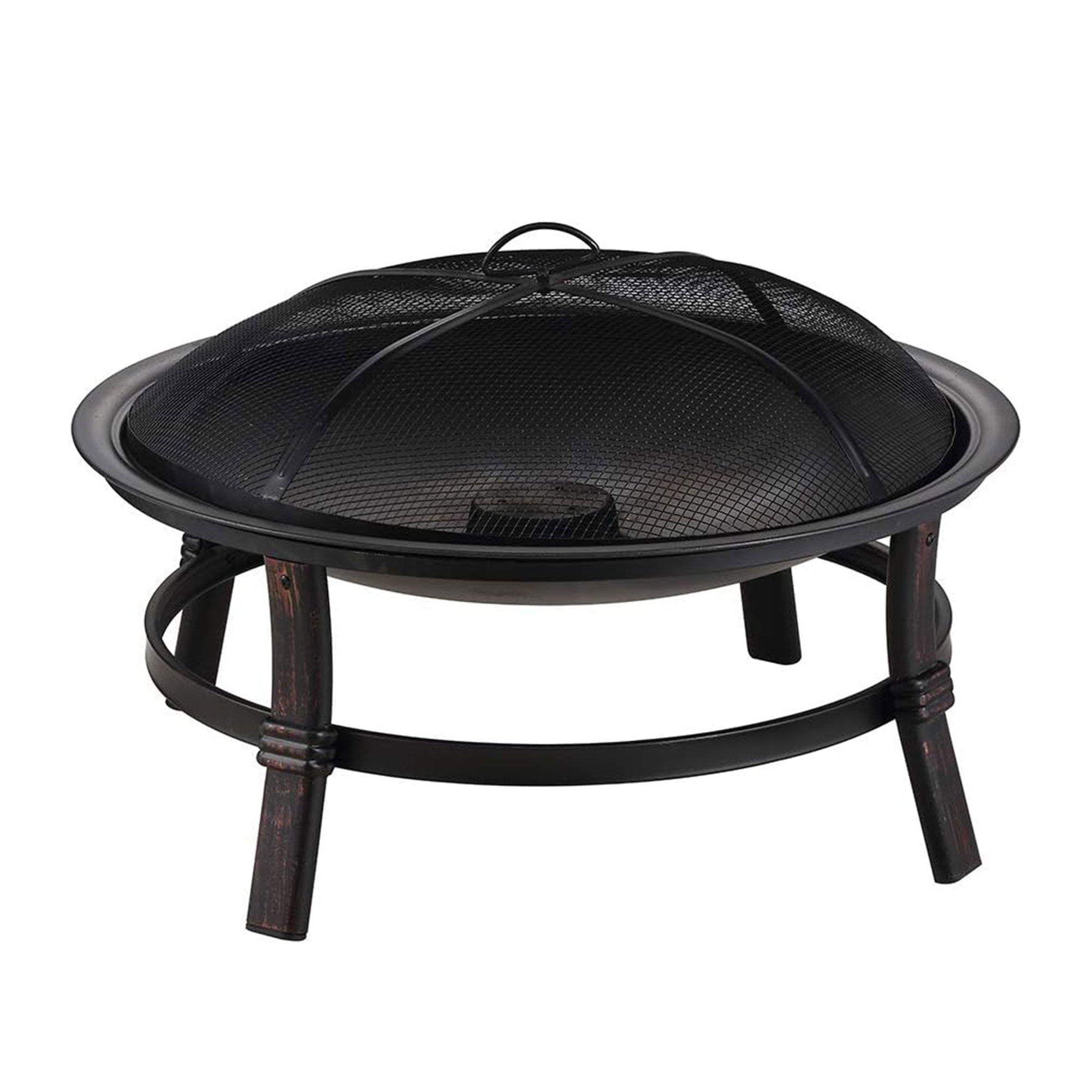 Mr. Bar-B-Q 29.3" Wood Burning Fireplace w/Match Ignition, Black (For Parts) - VMInnovations