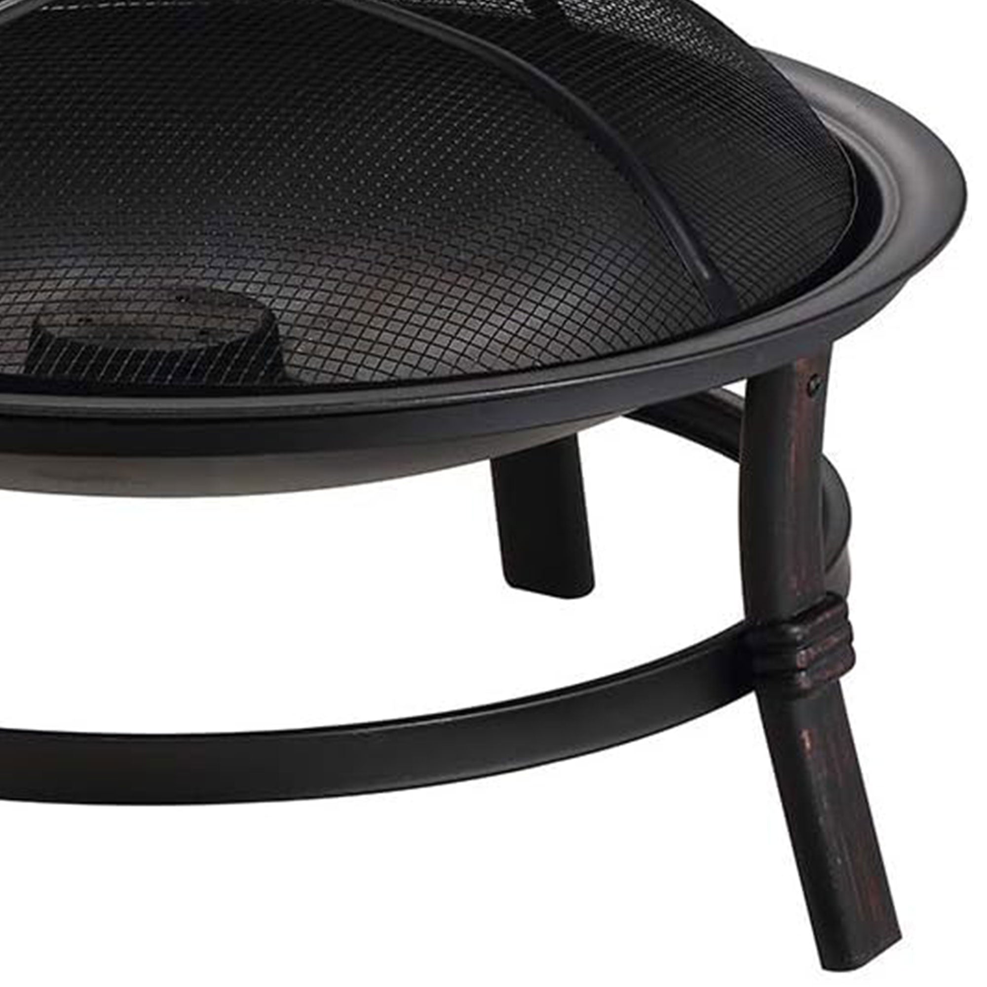 Mr. Bar-B-Q 29.3" Wood Burning Fireplace w/Match Ignition, Black (For Parts) - VMInnovations