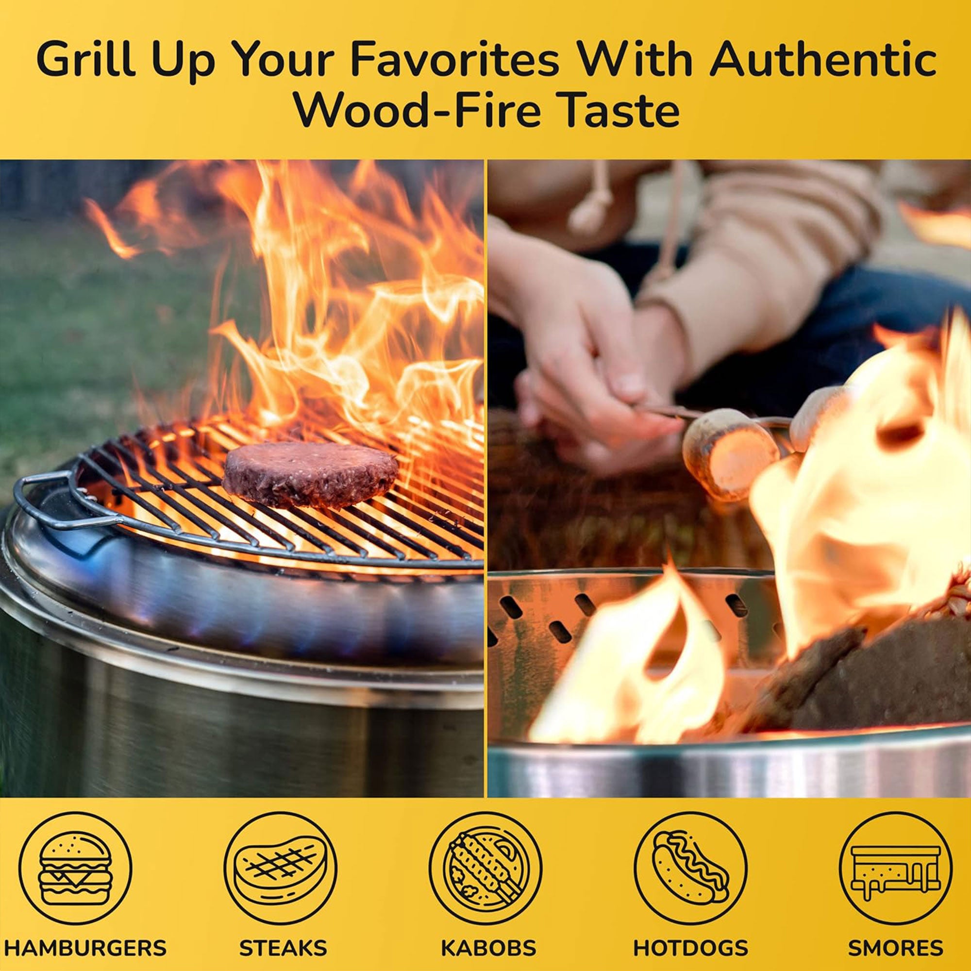 Duraflame 19.5" Smokeless Fire Pit w/Double Walled Technology & Grate(For Parts) - VMInnovations