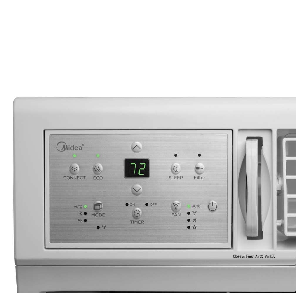 HomePointe 25000 BTU Air Conditioner w/Touch Remote Control & LED Display, White - VMInnovations