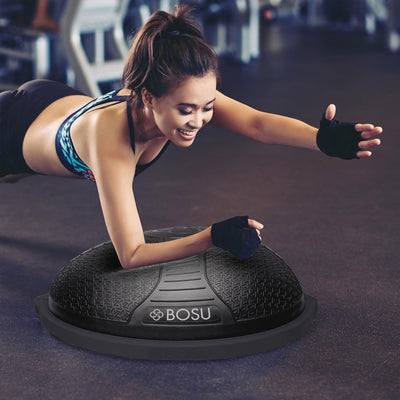 BOSU NexGen Home Fitness Exercise Gym Strength Flexibility Balance Trainer,Black