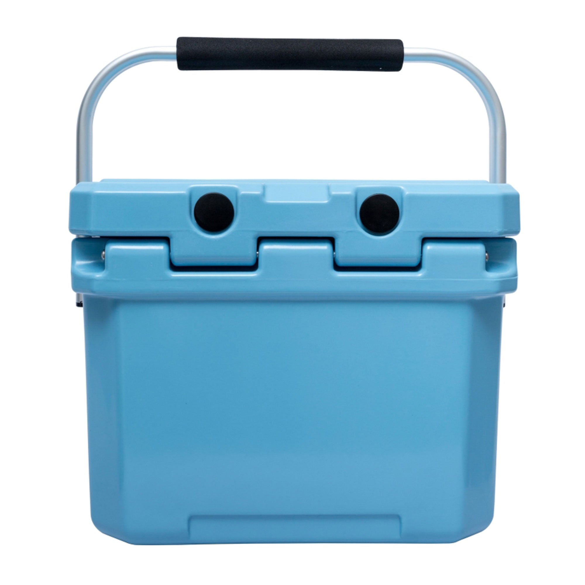 CAMP-ZERO 10 Liter 10.6 Quart Lidded Cooler with 2 Molded In Cup Holders, Sky - VMInnovations