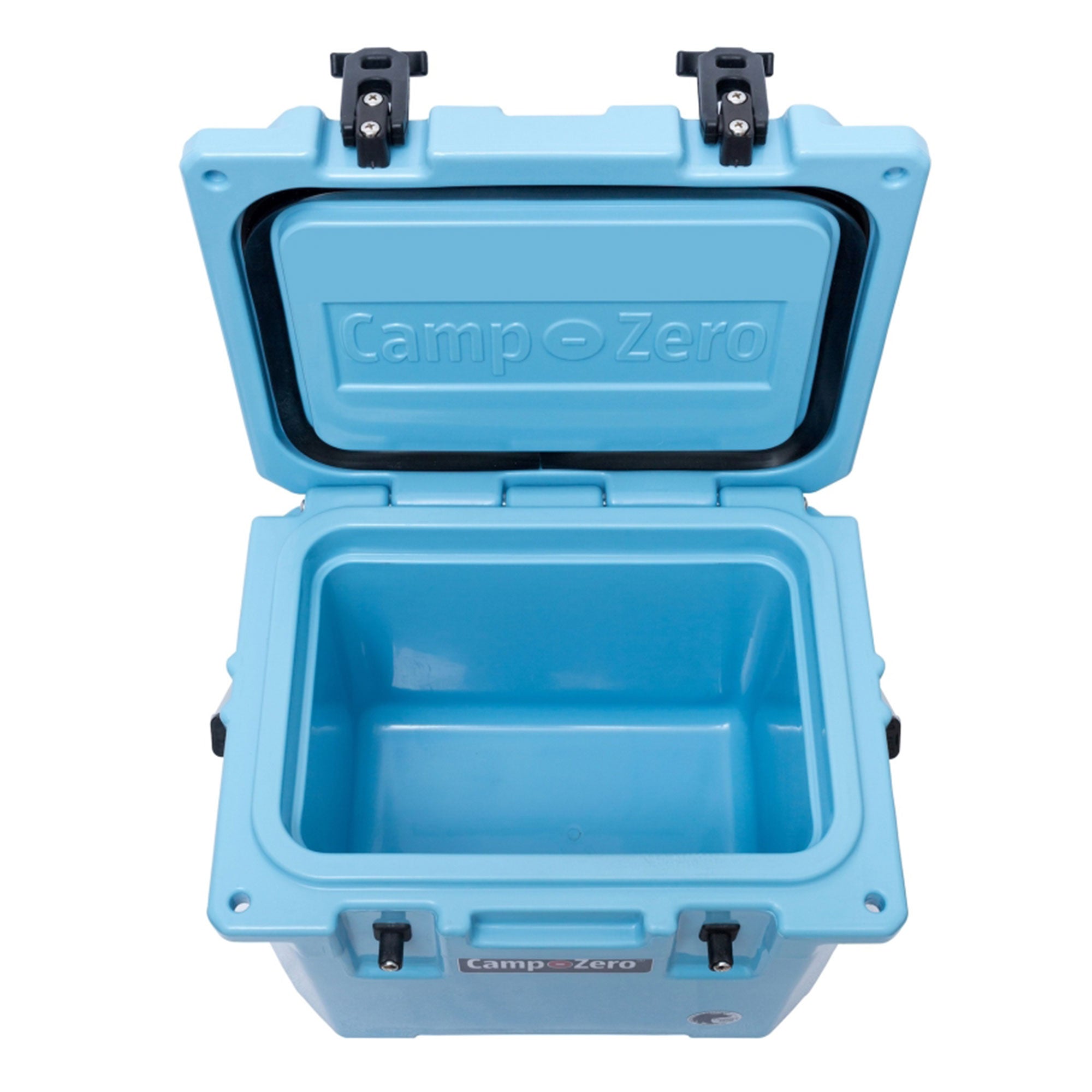 CAMP-ZERO 10 Liter 10.6 Quart Lidded Cooler with 2 Molded In Cup Holders, Sky - VMInnovations