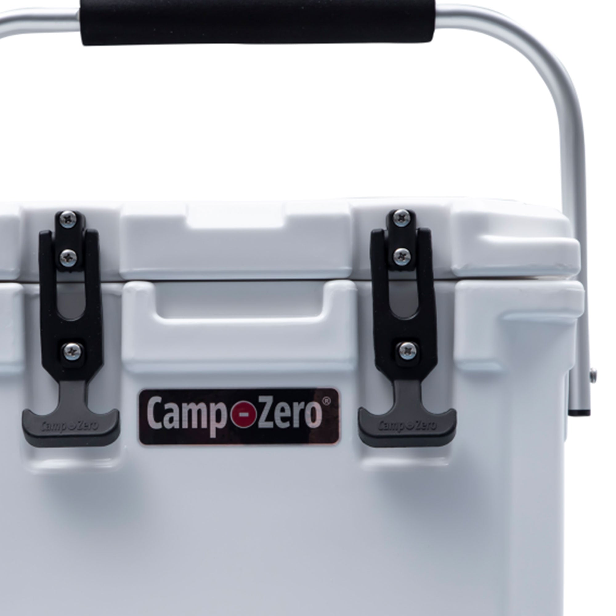 CAMP-ZERO 10 Liter 10.6 Qt Lidded Cooler w/2 Cup Holders, White (Open Box) - VMInnovations