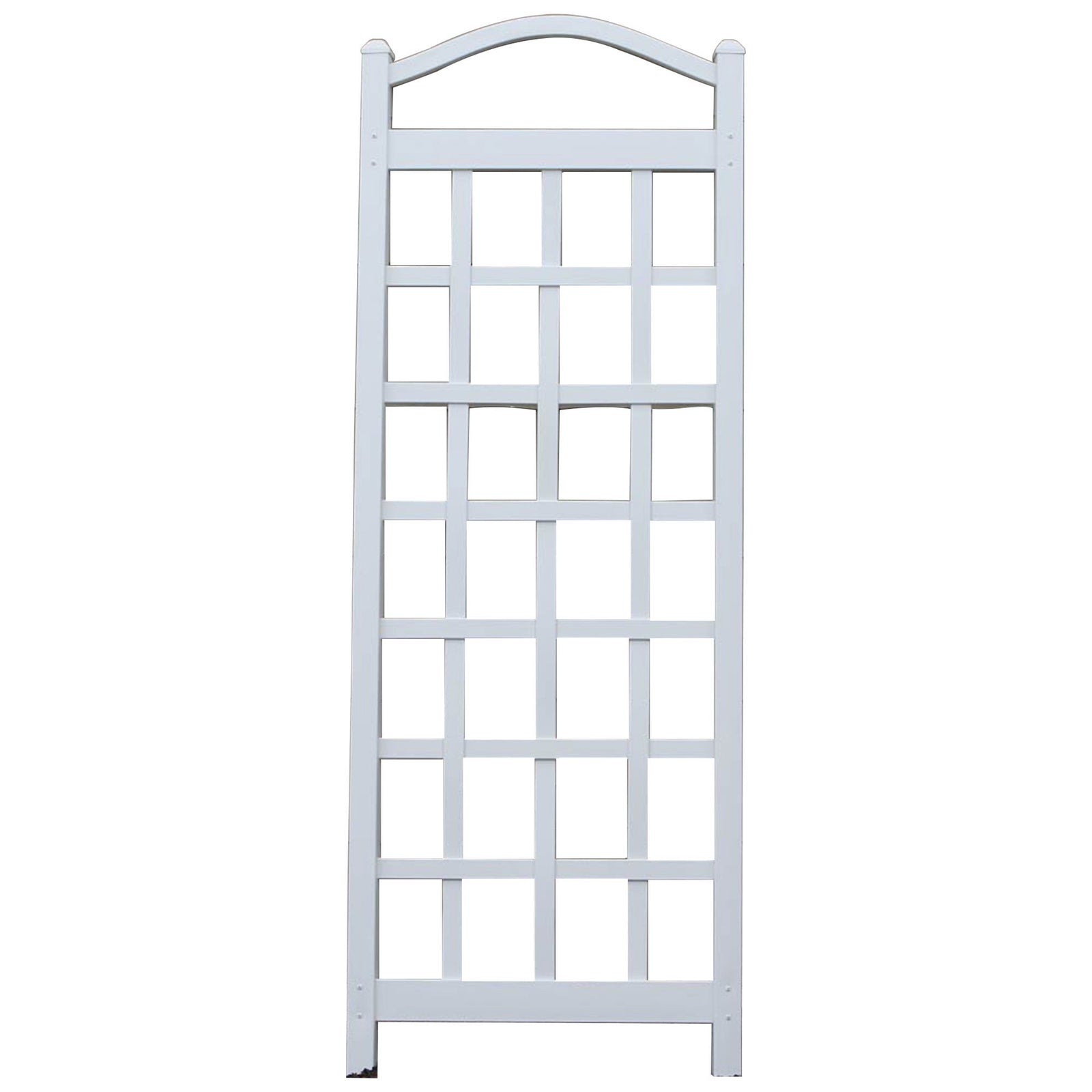 Dura-Trel Cambridge 28 x 75 Inch PVC Vinyl Outdoor Garden Patio Trellis, White - VMInnovations