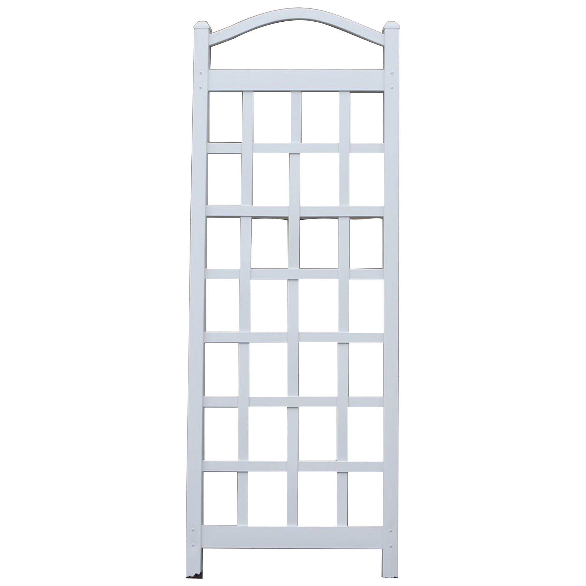 Dura-Trel Cambridge 28"x75" PVC Vinyl Outdoor Garden Trellis, White (For Parts) - VMInnovations