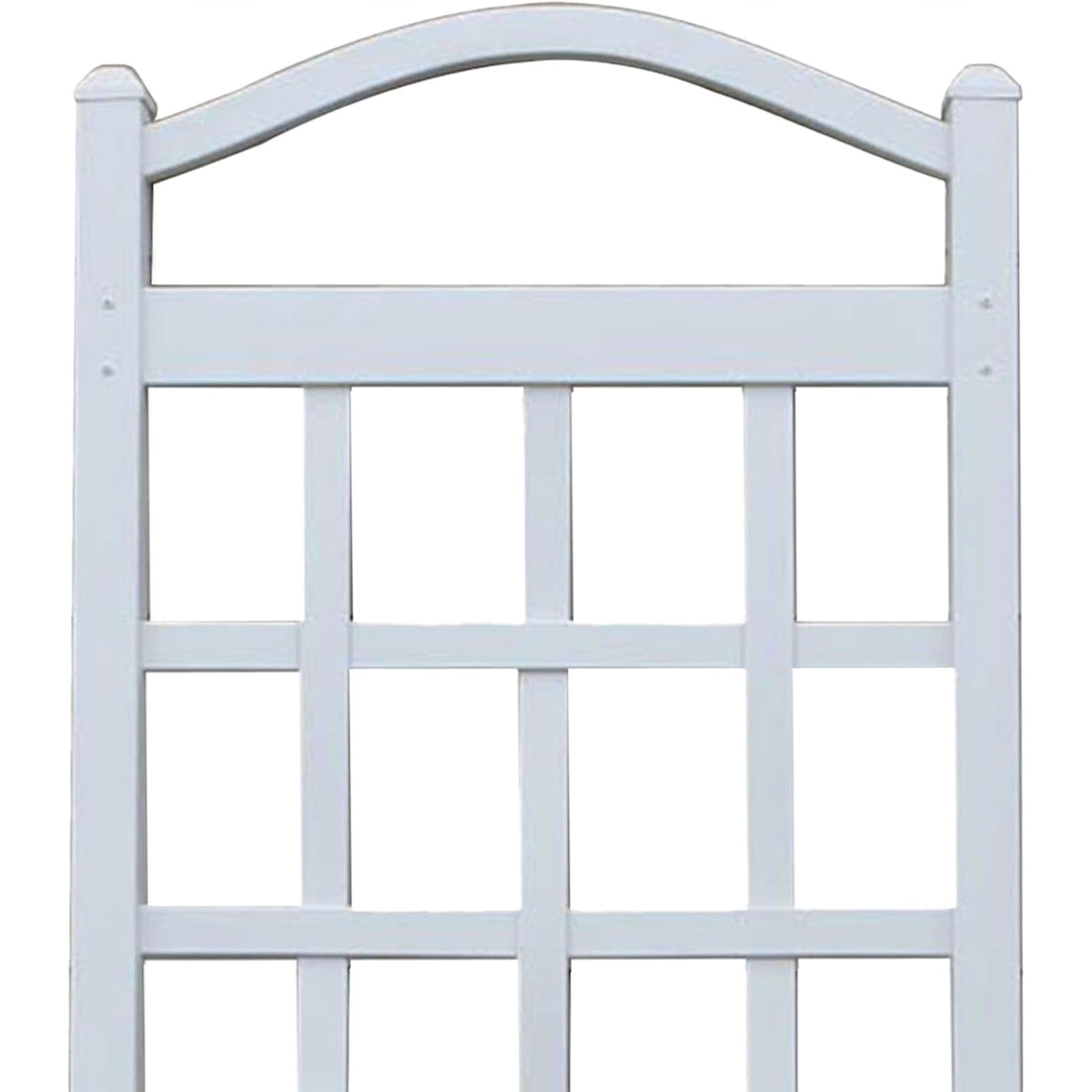 Dura-Trel Cambridge 28 x 75 Inch PVC Outdoor Garden Trellis, White (Open Box)