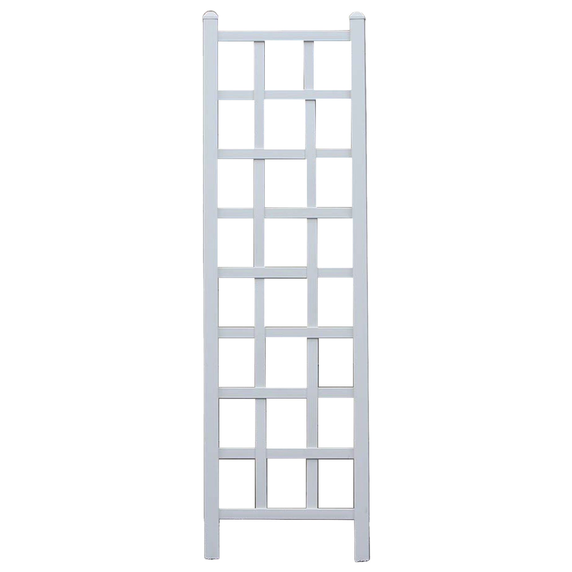 Dura-Trel Providence 22'x75' PVC Vinyl Outdoor Garden Patio Trellis, White(Used) - VMInnovations