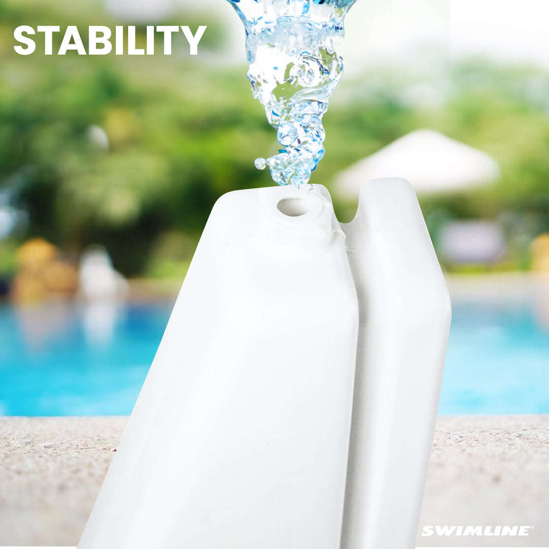Swimline Inground Swimmng Pool 34" Wide Volleyball Net and Ball Game Set (Used) - VMInnovations