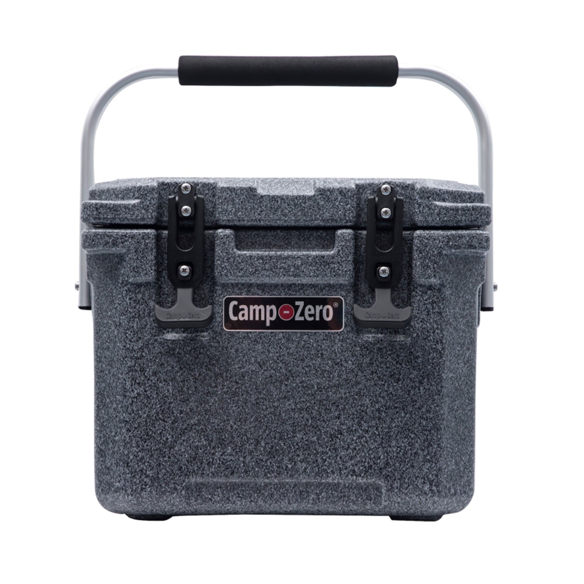 CAMP-ZERO 10 Lt 10.6 Qt Lidded Cooler w/2 Molded In Cup Holders, Black(Open Box) - VMInnovations