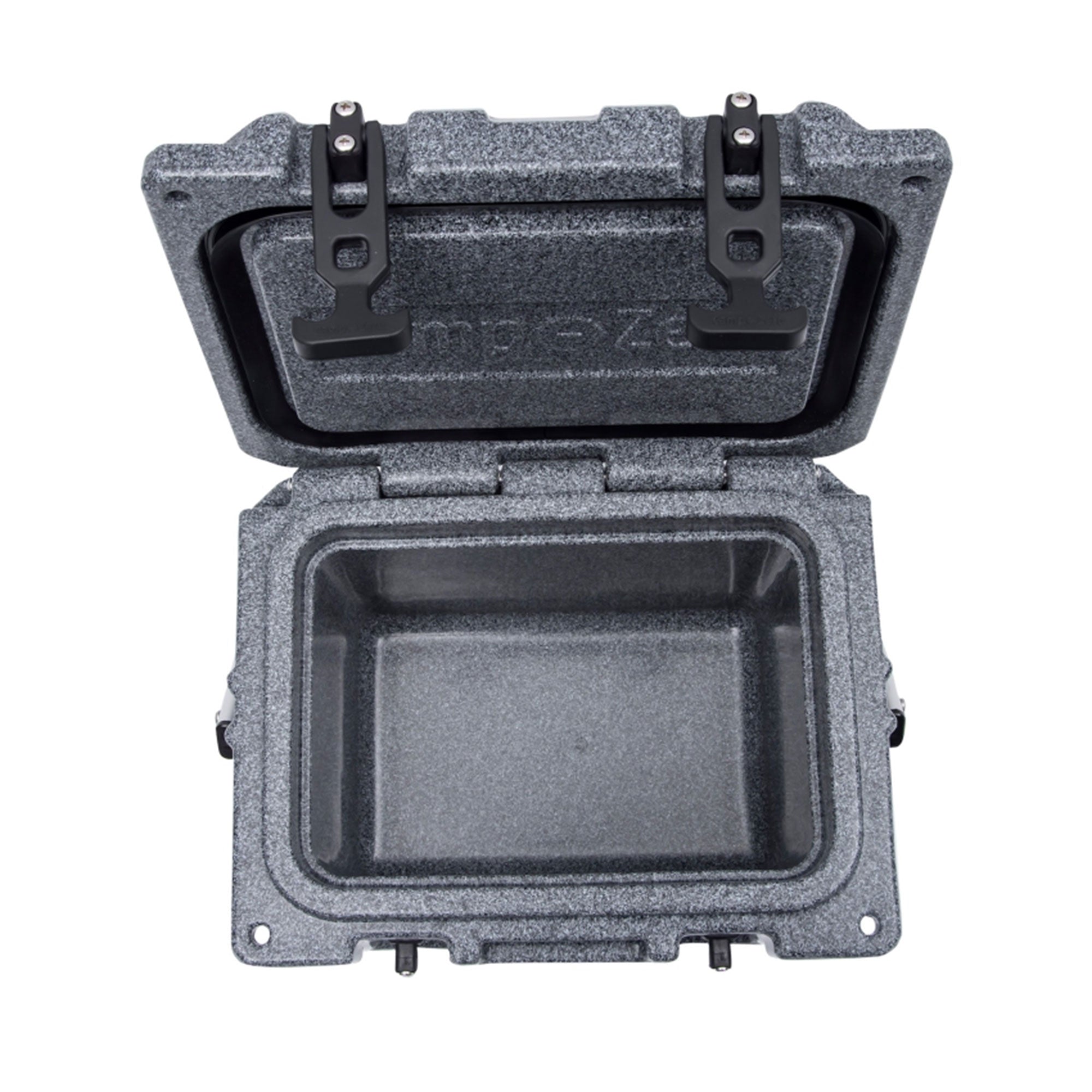 CAMP-ZERO 10 Lt 10.6 Qt Lidded Cooler w/2 Molded In Cup Holders, Black(Open Box) - VMInnovations