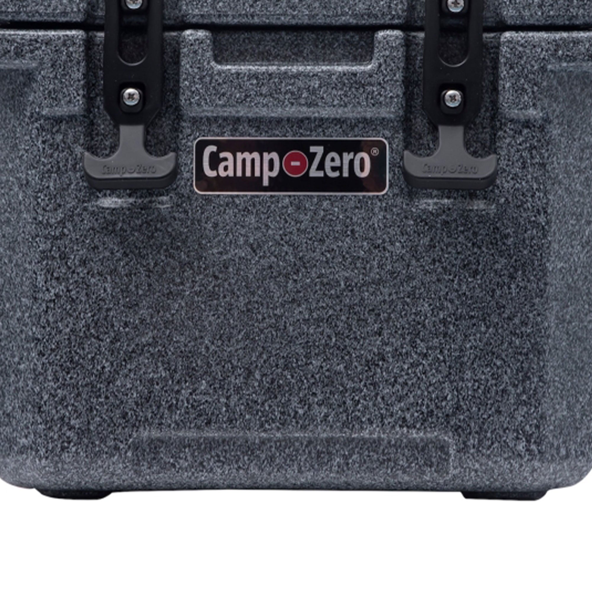 CAMP-ZERO 10 Lt 10.6 Qt Lidded Cooler w/2 Molded In Cup Holders, Black(Open Box) - VMInnovations
