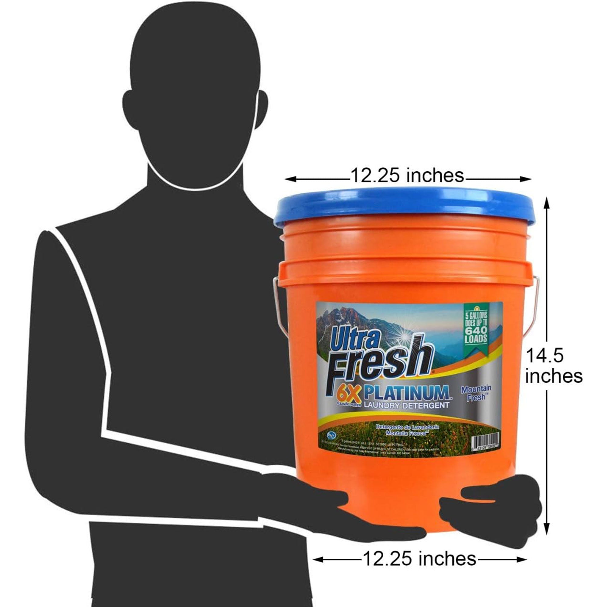 Ultra Fresh 6X Platinum 5 Gal Laundry Detergent & Platinum 6X Laundry Sheets