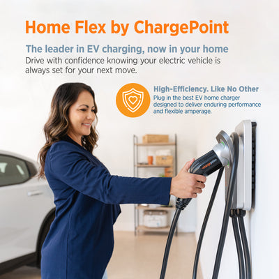 ChargePoint Home Flex Level 2 EV Charger NACS, NEMA 14-50 Outlet Charge Station