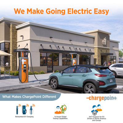 ChargePoint Home Flex Level 2 EV Charger NACS, NEMA 14-50 Outlet Charge Station