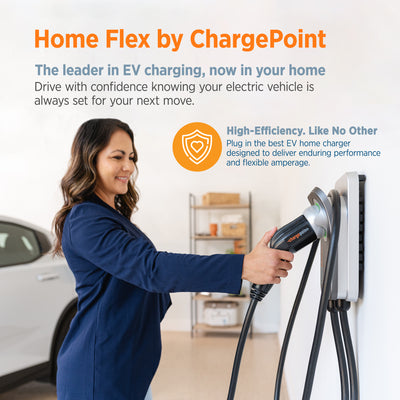 ChargePoint Home Flex Level 2 EV Charger NACS, NEMA 6-50 Outlet Charge Station