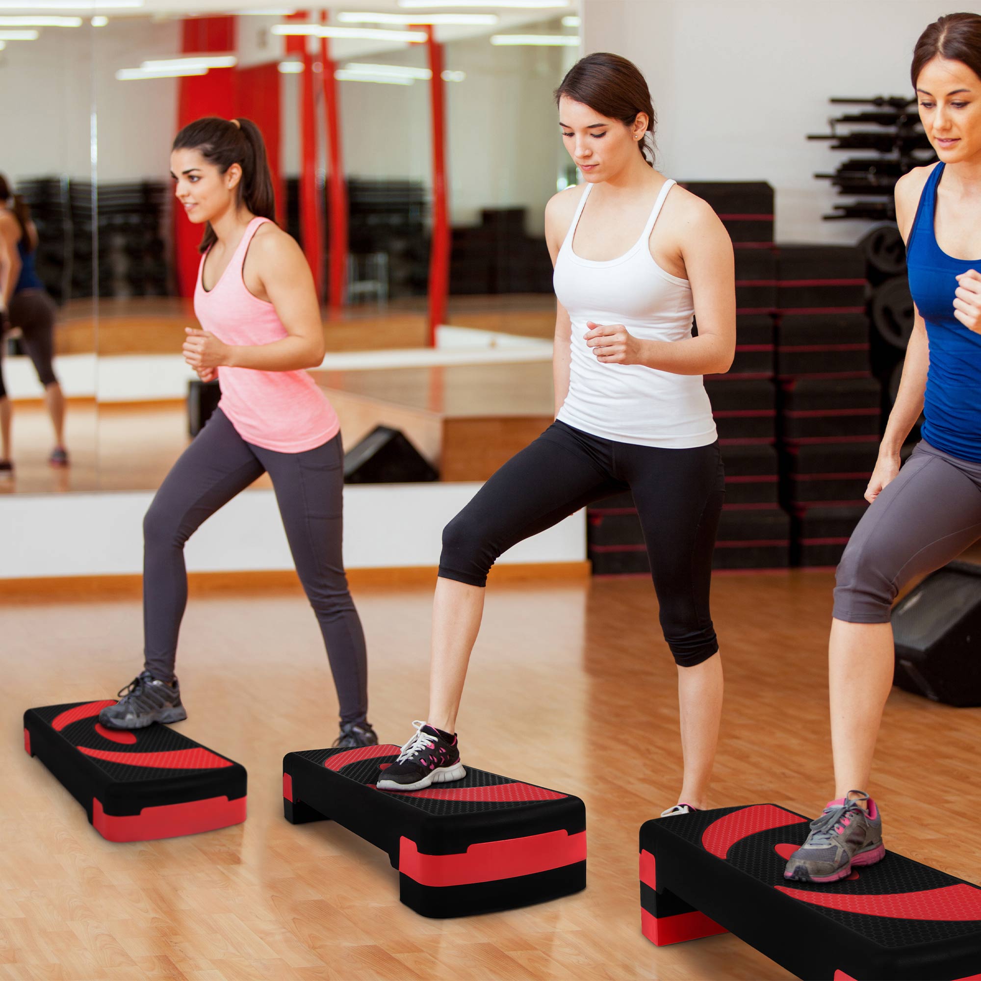 BalanceFrom Adjustable Workout Aerobic Step Platform Trainer w/Raisers (Used) - VMInnovations