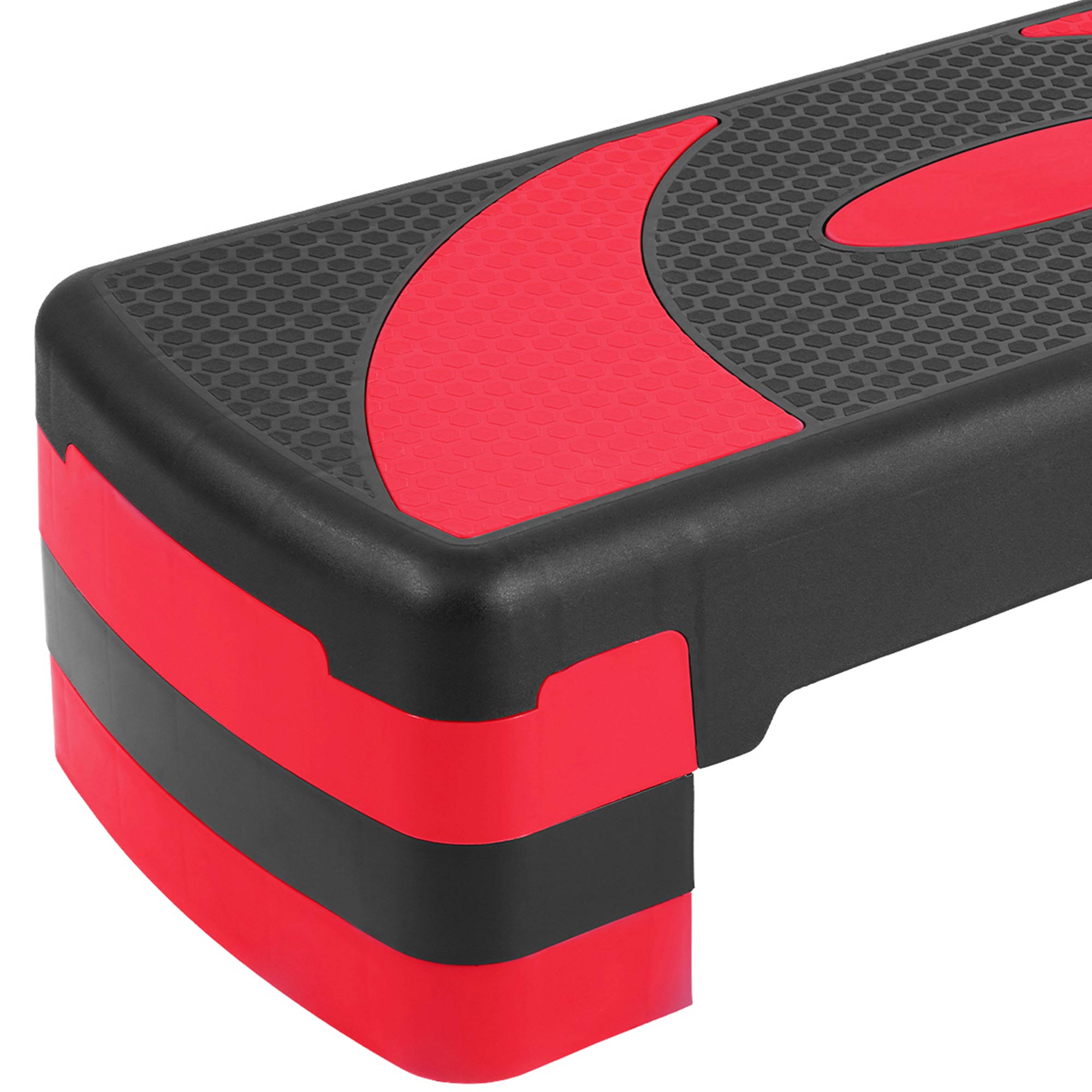 BalanceFrom Fitness Adjustable Workout Aerobic Step Platform Trainer w/Raisers