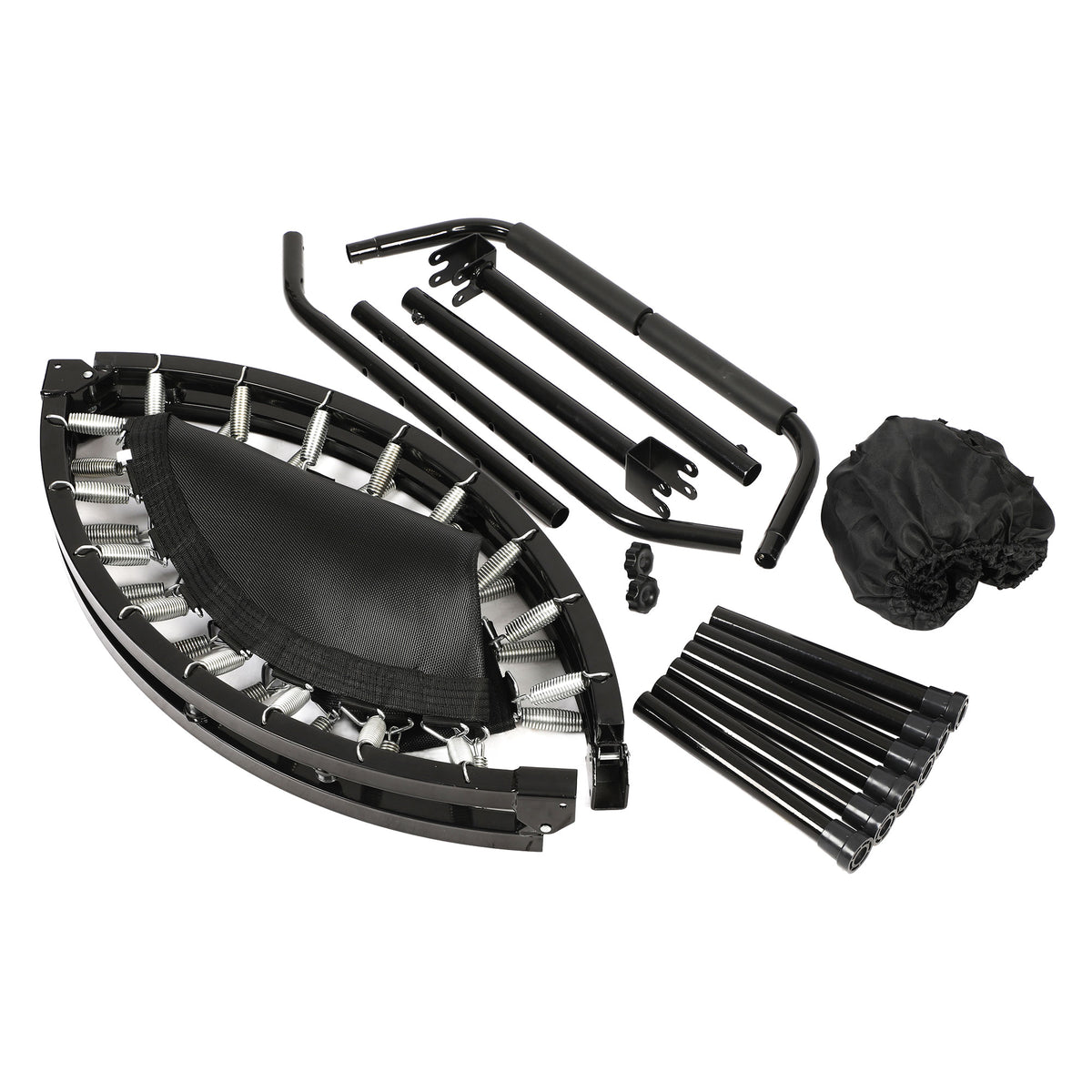 HolaHatha 40" Mini Trampoline Fitness Rebounder w/Adjustable Handle (Open Box)