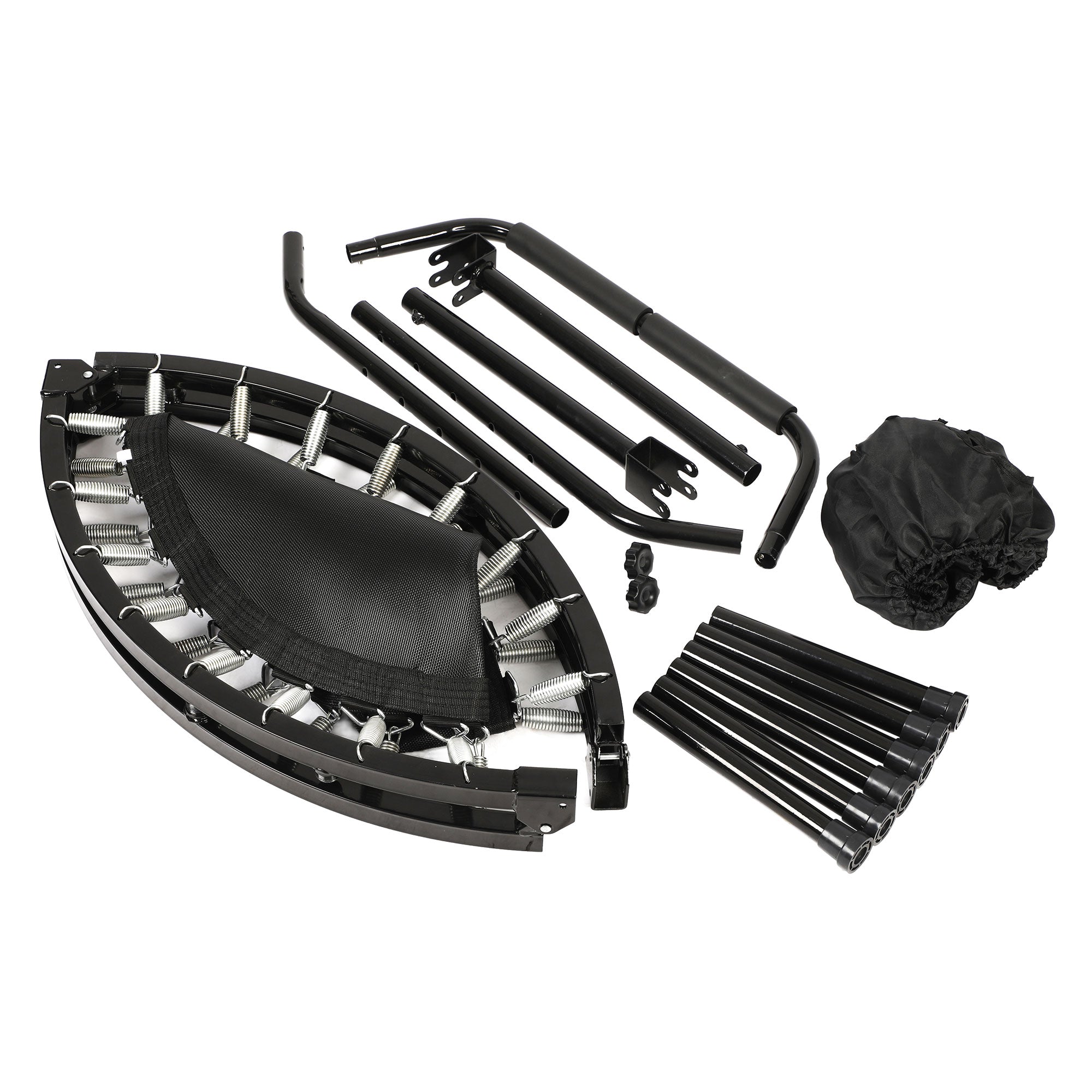 HolaHatha 40" Foldable Mini Trampoline Fitness Rebounder w/Handle (Used) - VMInnovations