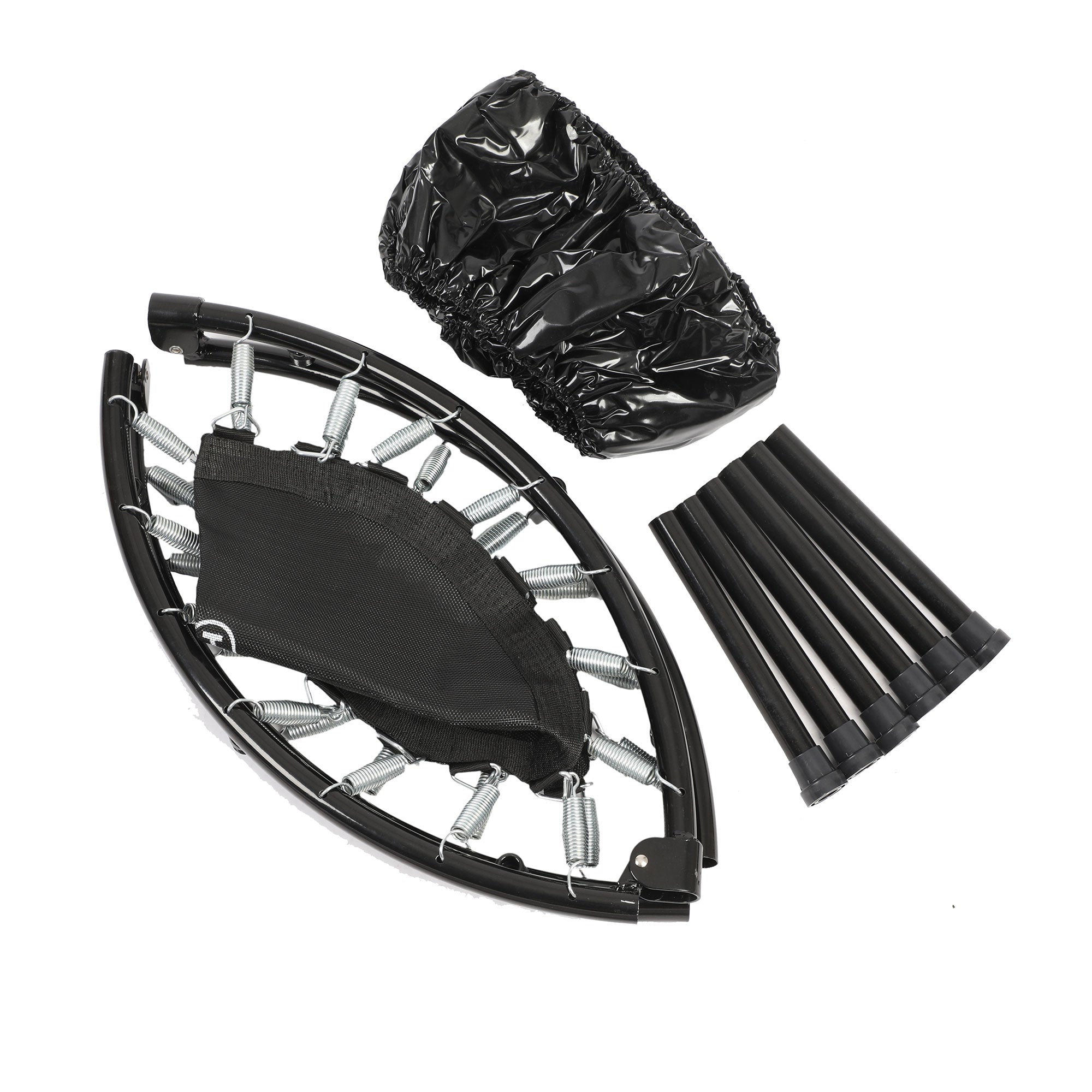 HolaHatha 36" Foldable Mini Trampoline Fitness Rebounder w/Handle (Used) - VMInnovations