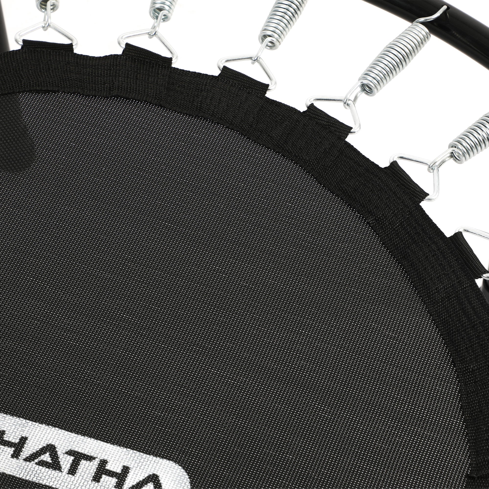 HolaHatha Foldable Mini Trampoline, 36" Round Portable Fitness Rebounder, Black - VMInnovations